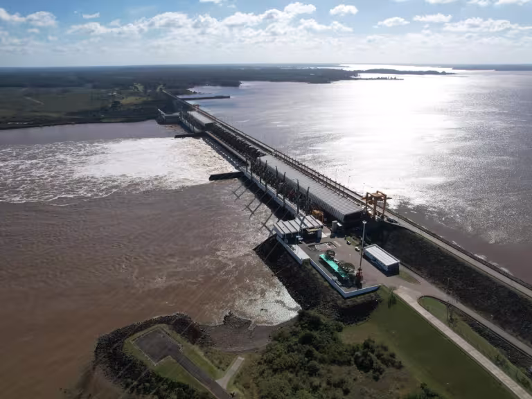 Represa de Salto Grande - Vista aérea
