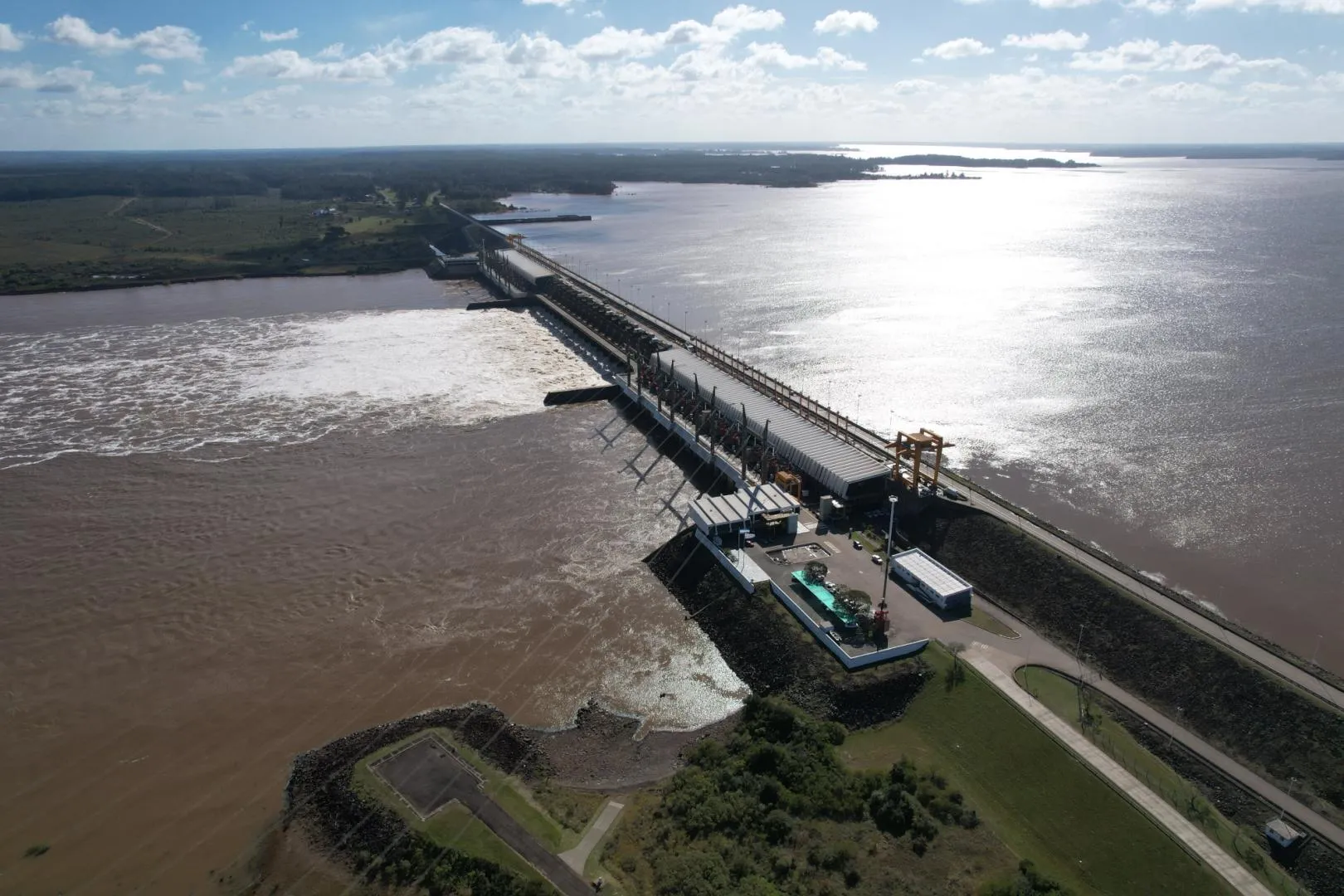 Represa de Salto Grande - Vista aérea